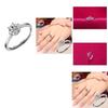 Fashionable And Elegant Diamond-encrusted Ring For Women Adjustable Six-claw Opening Ring