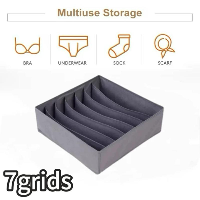 Socks Underwear Organizer Storage Box Washable Odorless Storage Box Drawer Organizer for Lingerie Bras Socks Leggings Organizers