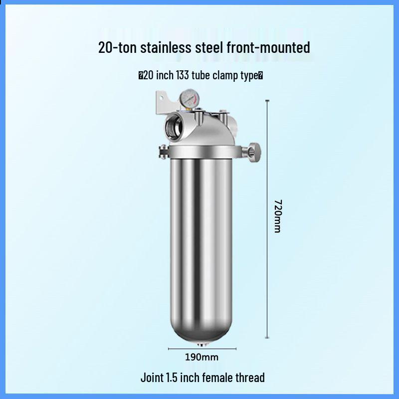 Stainless Steel High Flow Sediment Pre-filter for Whole House and Commercial Use
