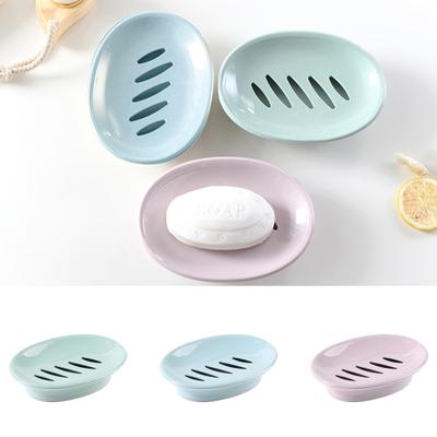 Double Layers Oval Soap Storage Holder Box Stand Kitchen Bathroom Accessories