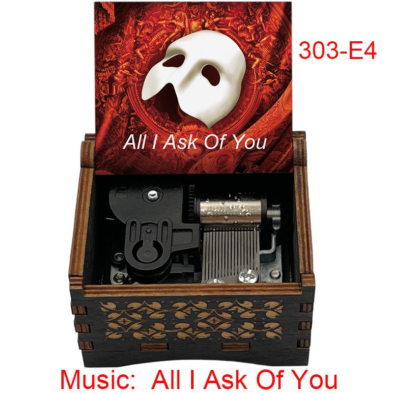 The Phantom Of The Opera Music Box Think of Me/All I Ask of You Melodies Special Musical Gift for Fans Friends Birthday Souvenir 3