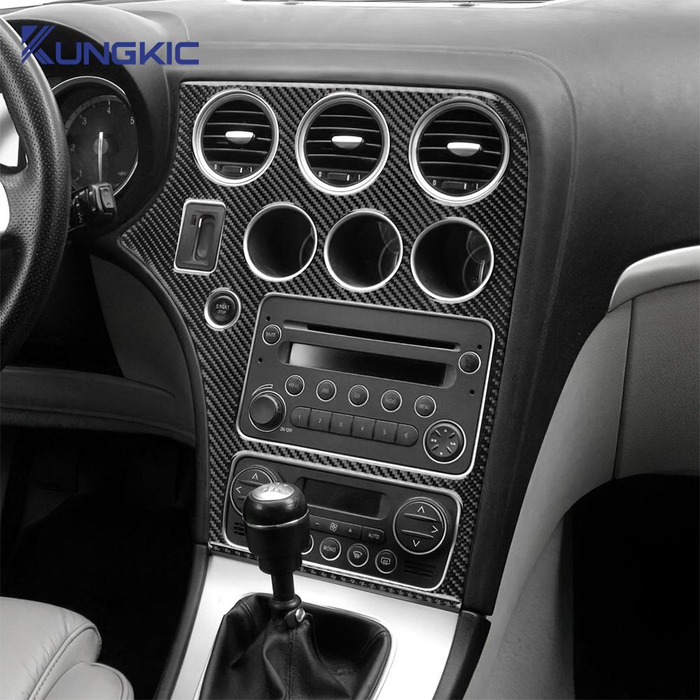 Soft Carbon Fiber Center Console Panel Frame Sticker For Alfa Romeo 159 2005-2018 2019 2020 2021 2022 2023 Car Interior LHD RHD