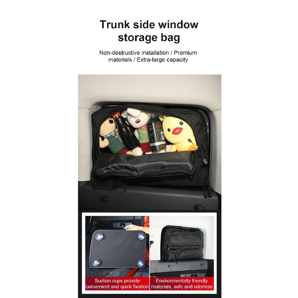 Car Storage Bag For GWM Tank 300 Accessories 2021~2026 Car Modified Tailgate Trunk Side Window Glass Storage Bags Large Capacity