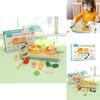 Fun Wooden Simulation Kitchen Vegetable And Fruit Cooking Children Toy Set For Preschool Home Learning