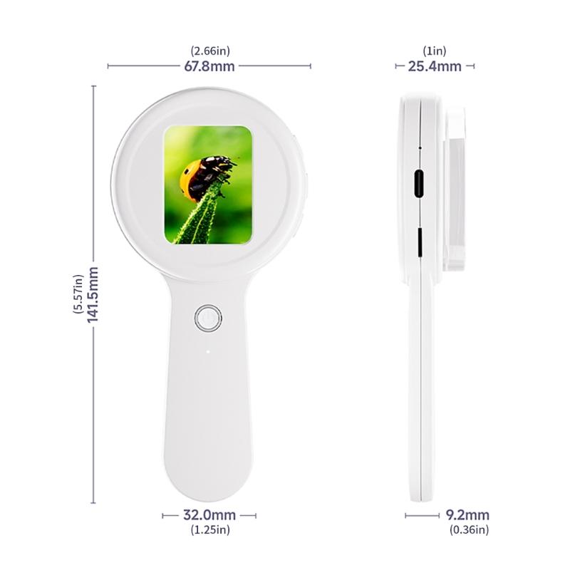 200 Megapixel High Definition Digital Children Microscope Portable Design for Science Education & Outdoor Exploration