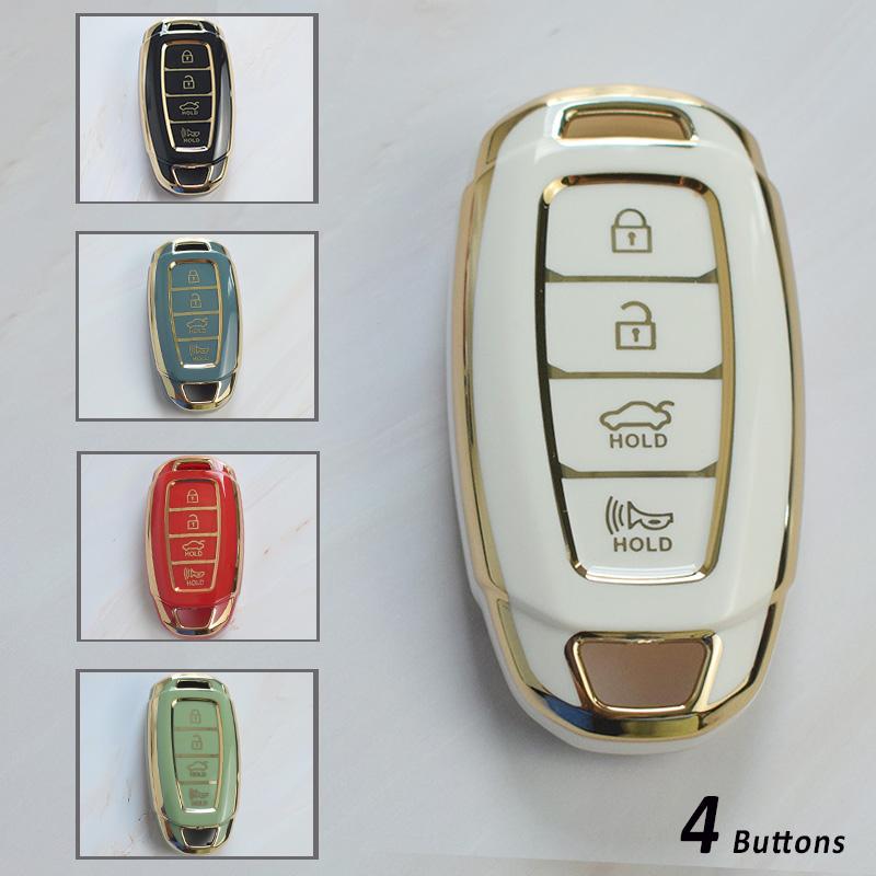 

3/4/5 кнопок ТПУ автомобильный чехол для дистанционного ключа для Hyundai I30 Ix25 Elantra Solaris Azera Grandeur Ig TM Accent Santa Fe Palisade брелок