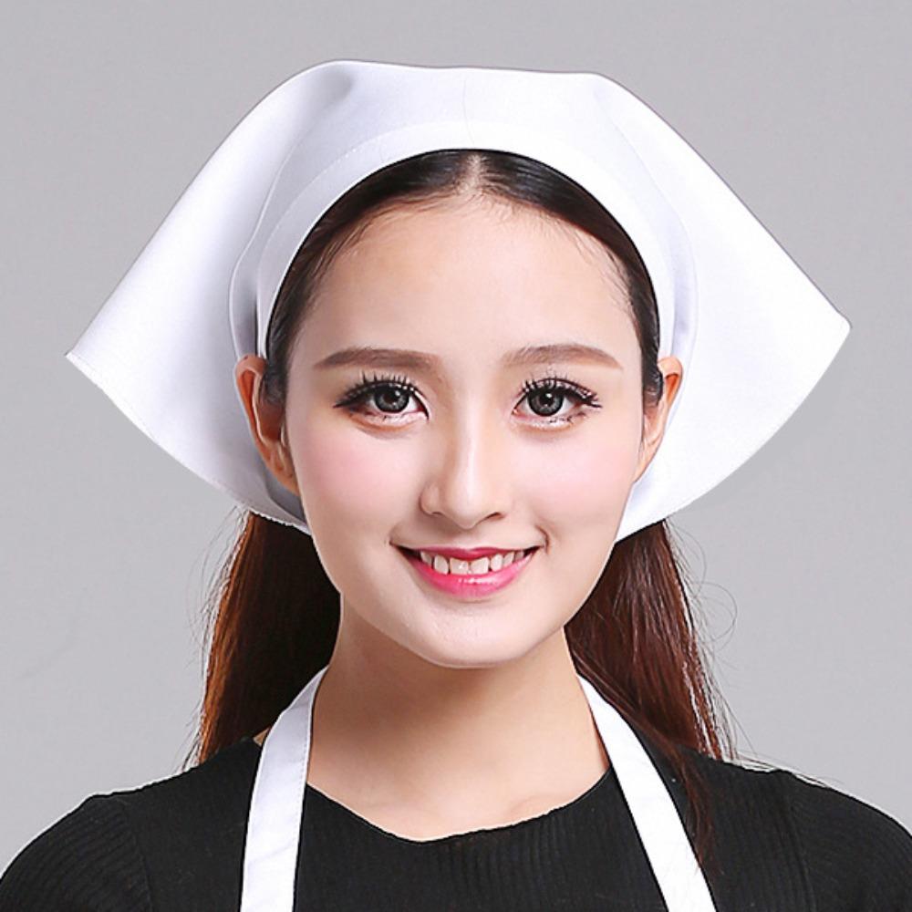 Cotton Triangle Kitchen Work Cap Unisex Work Turban Hat Simple Chef Hat Summer