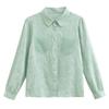 Long Sleeve Women's Shirt Stylish Spring  Autumn New Clothing Ladies Solid Top