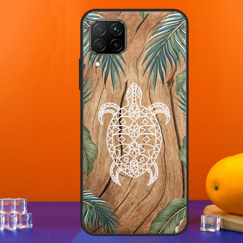 Turtle Wood Pattern For Huawei Nova 7i 8i 11i 12i 12s 9 10 SE Y91 Y90 Y60 Y70 Y72 Y61 P30 P40 Lite P60 Pro Case
