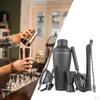 Cocktail Shaker Muddler Strainer Set Jigger Drink Martini Mixing