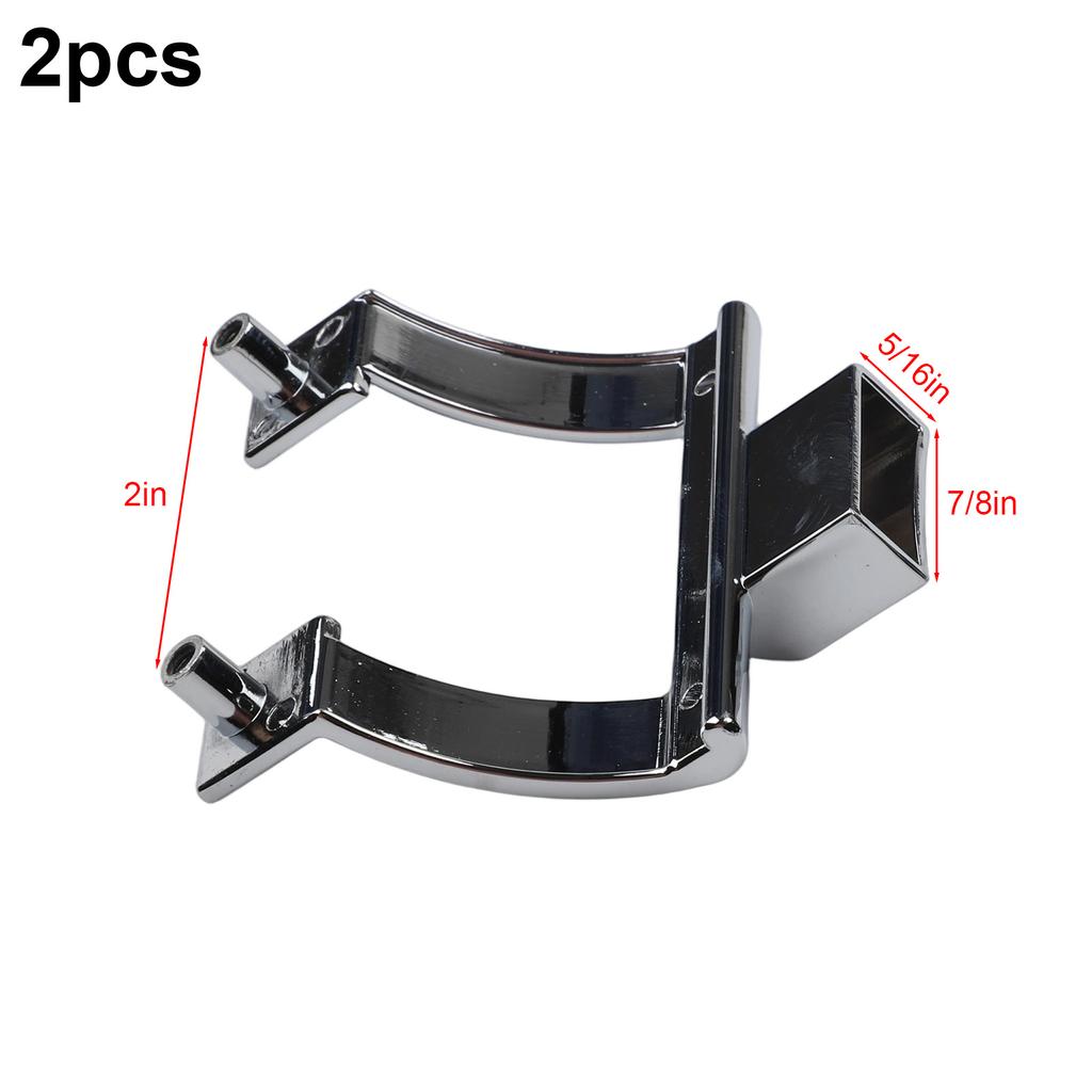 Shower Door Handle Brackets Zinc Alloy Material for Reliable Replacement Perfect for Tub and Shower Enclosures