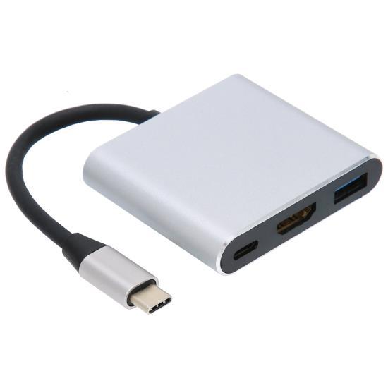 

Док-станція TypeC 3 в 1, мультимедійний інтерфейс USB 3.0/TypeC, адаптер TypeC