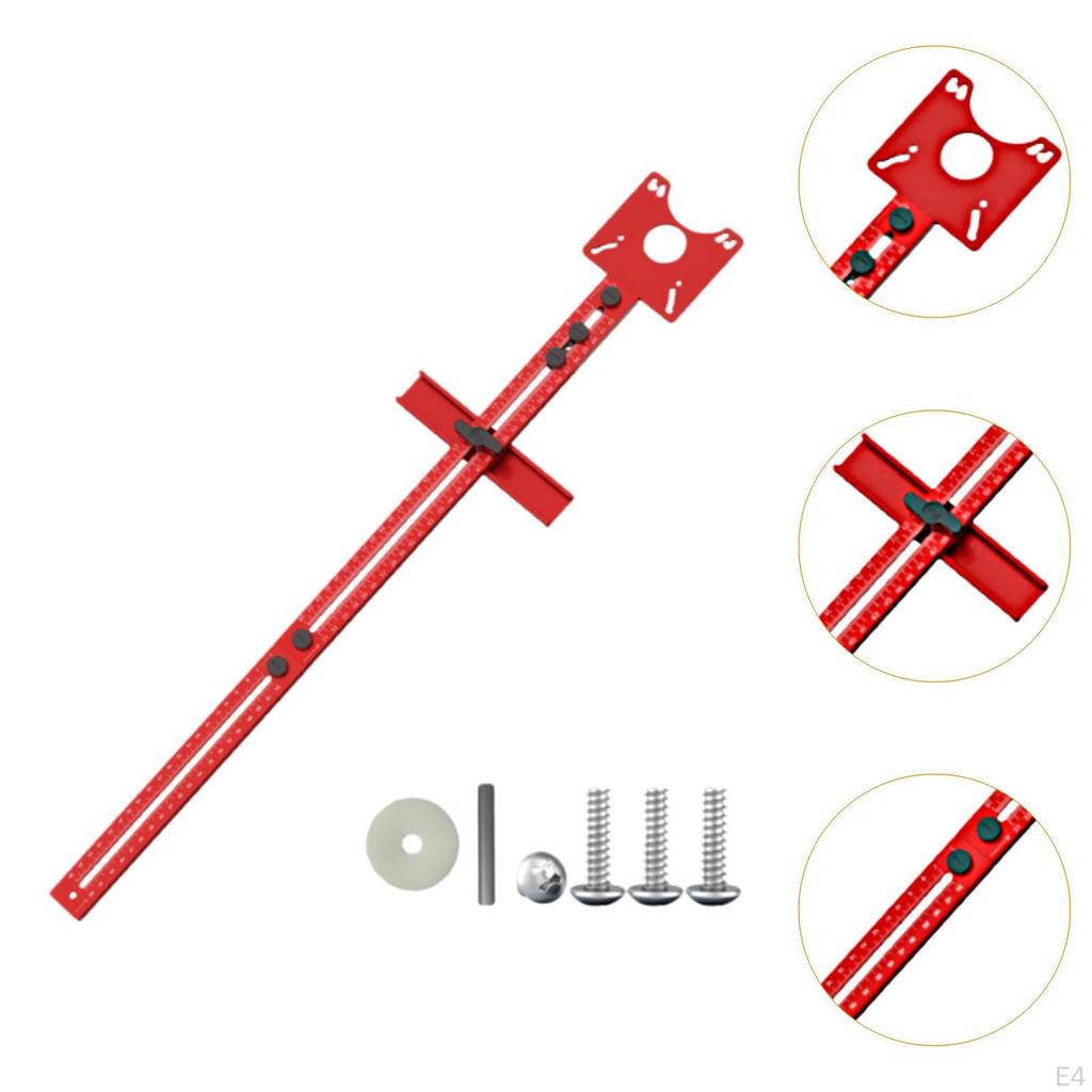 67.6cm Length Aluminum Alloy Trimmer Machine Router Circle Cutting Jig Set for Flip Board