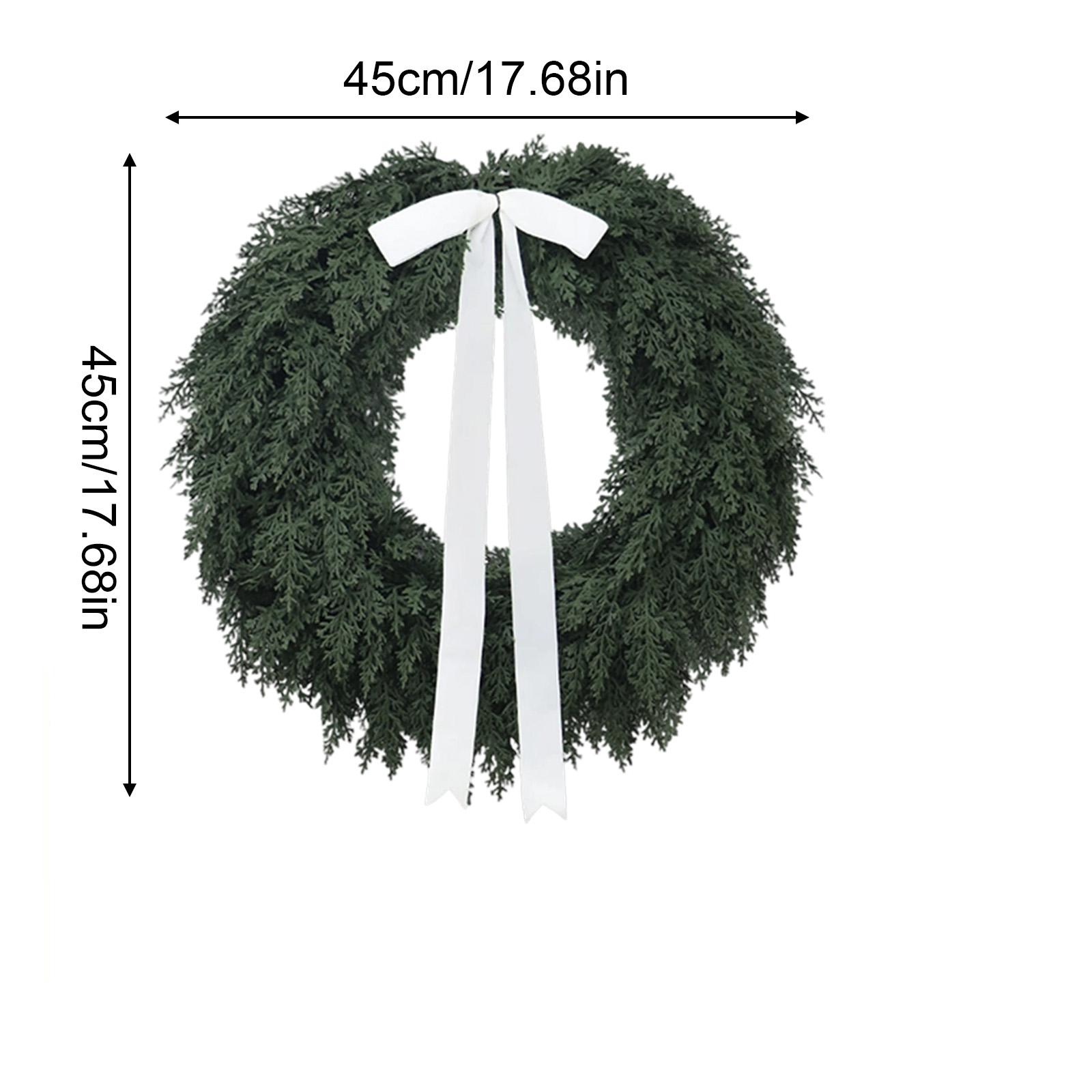 Christmas Bow, 45cm Bow Pendant, DIY Wreath, Fireplace, Christmas Tree Decoration Streamer, Christmas Home Decoration