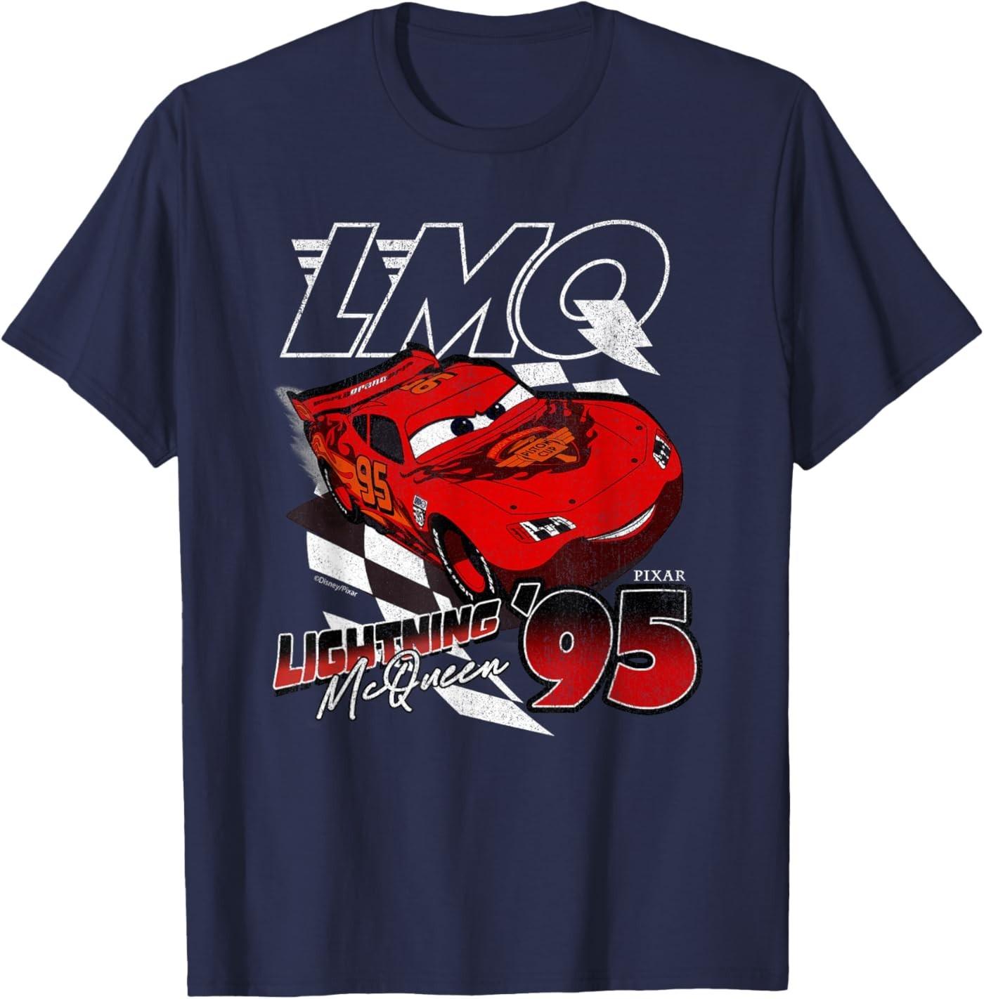Pixar Cars Lightning McQueen 95 Unisex T-Shirt S разноцветный