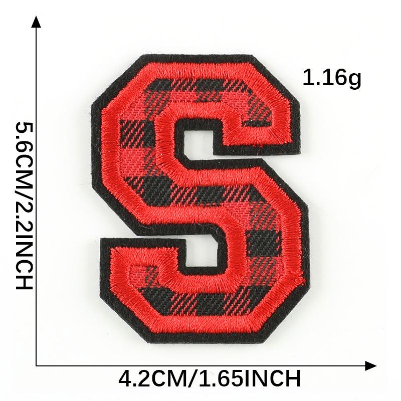 Computer Embroidery Label Cloth Embroidery English Alphabet Embroidery Badge Sticker Clothing Accessories Hat Accessories Patch Cloth Sticker