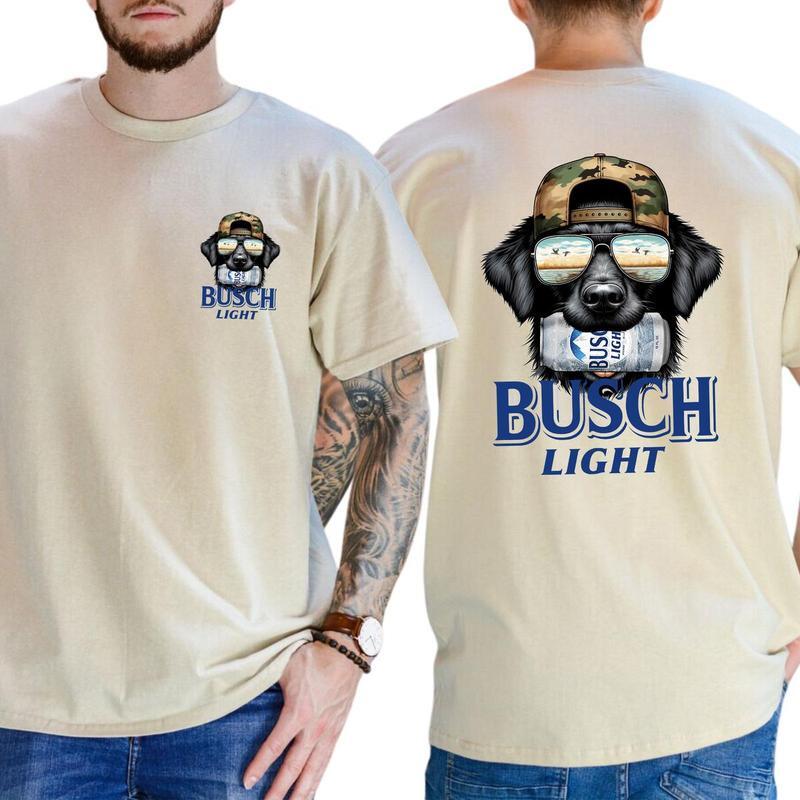 

Hunting Dog Bu*Sch Light Two Sides Unisex T-Shirt Size S-5Xl Unisex T-Shirt L