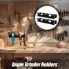 Grinder Holder Wall Mount Bracket For Angle Grinder 2 Pieces Electric Tools 2-Slot Rack With Cord Hooks For Home Renovation