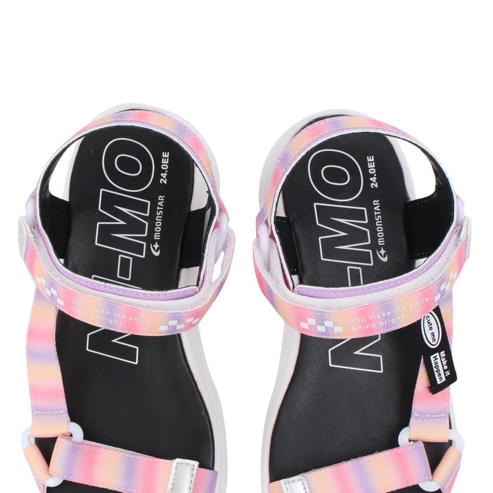 Moonstar NM J106 2E Girls' Sandals, Purple, 22.0 cm,