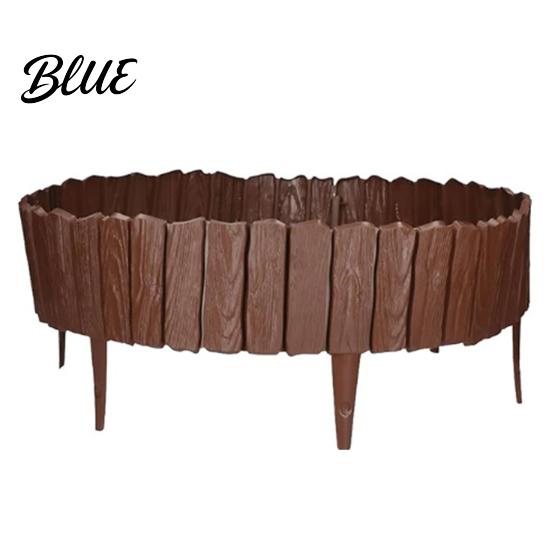 Durable Yard Edging Lawn Wood 5.91Ft 11.81Ft 7.87Ft Garden Border Plastic Flexible Fence Look No Dig Panels for Flower