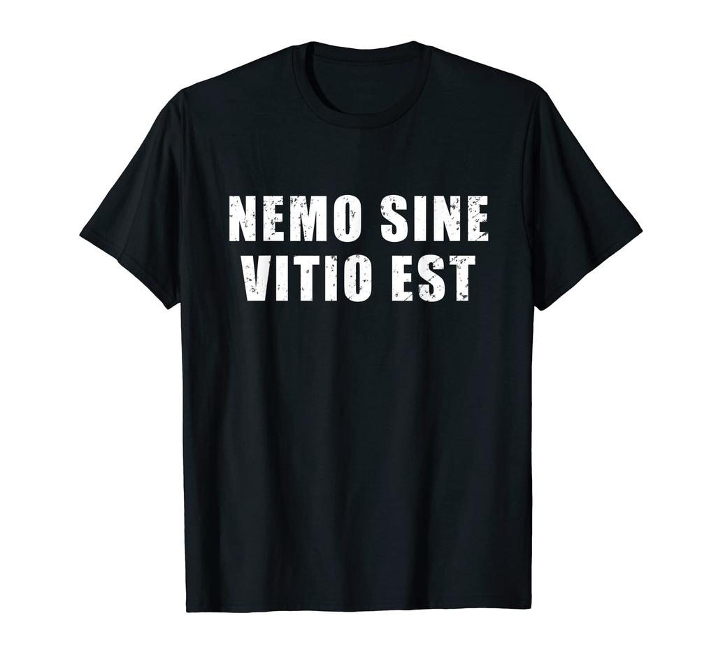 Nemo Sine Vitio Est - Latin phrase "No one is without fault" T-Shirt