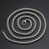 Stylish Gothic Skull Pendant Necklace for Men Silver Fashion Jewelry Accessory for Halloween Supplies Daily Use