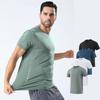 Herren Schnelltrocknendes Sommer Sport T-Shirt - Rundhals, Kurze Ärmel, für Laufen & Fitness im Freien.