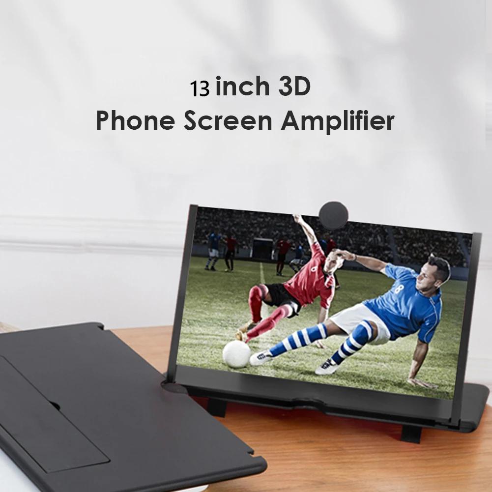 13Inch 3D Mobile Phone Screen Magnifying Amplifier Smartphone Stand Folding Amplifier Portable Mobile Cinema Display