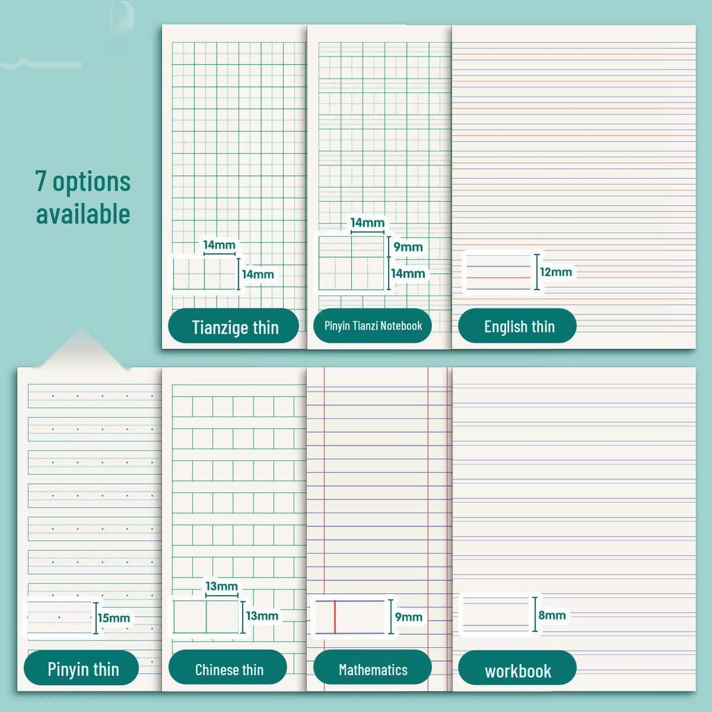Elementary School English & Math Workbook with Pinyin