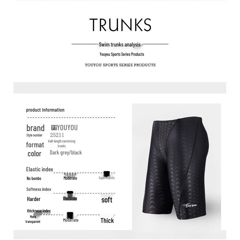 Youyou Professionelle Schnelltrocknende Badehose für Herren