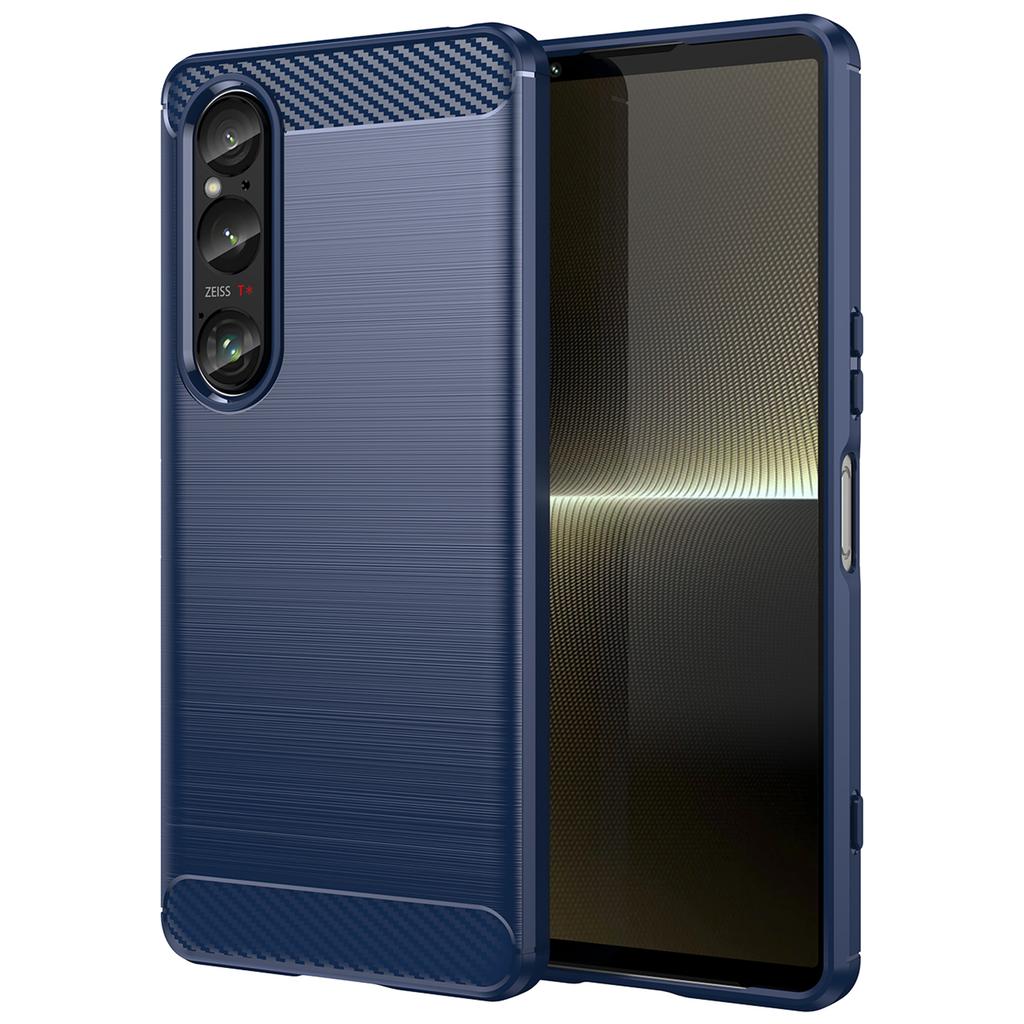 For Sony Xperia 1 VI Case TPU Ultra-Thin Carbon Fiber Texture Phone Cover