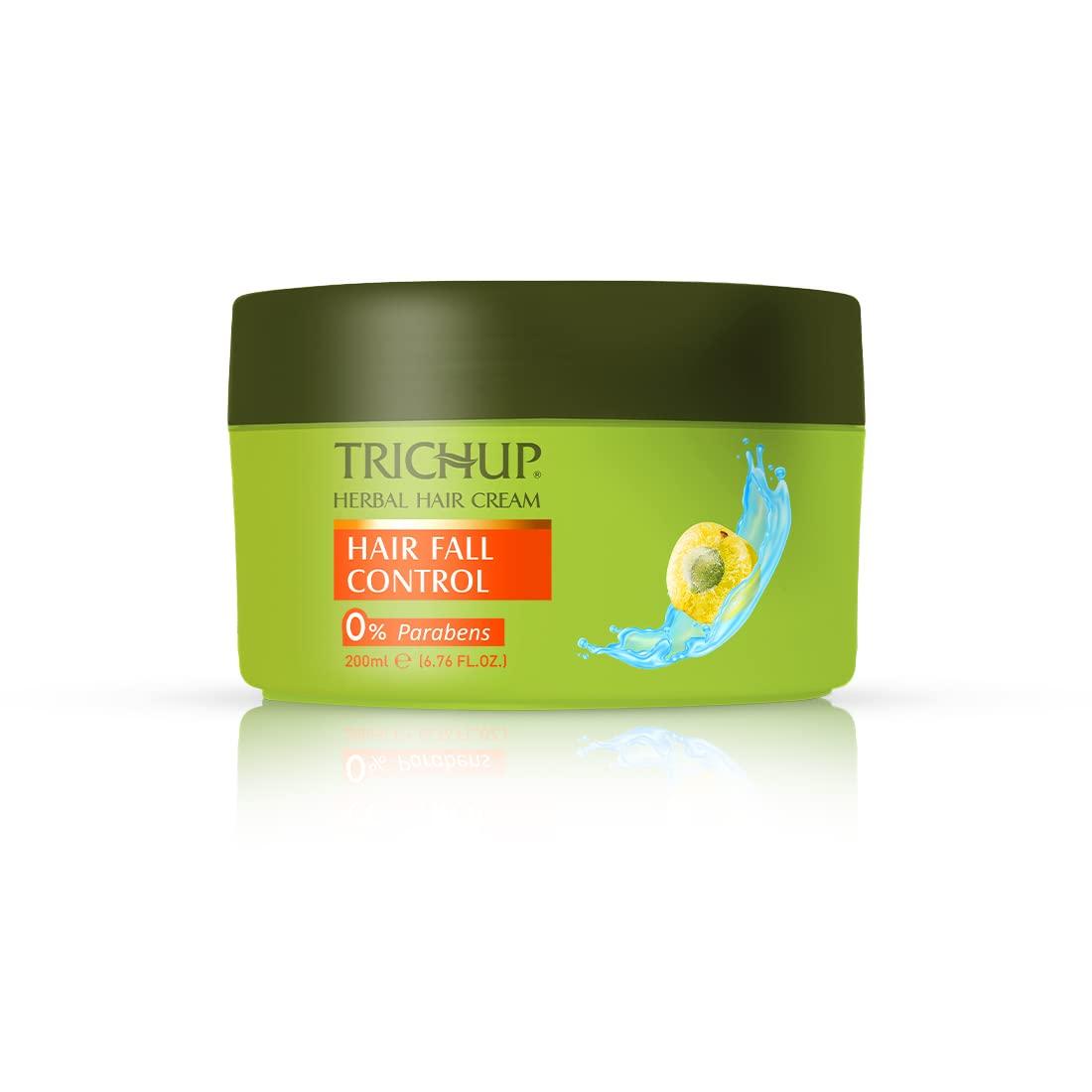 Trichup Hair Fall Control Herbal Hair Cream 200 ml For Damaged Hair Repair, Deep Nourish, Smooth Finish