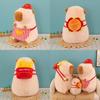 Burger Fries Capybara Apron Shaped Plush Doll Childrens Birthday Gift Home Decor