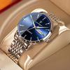 Double Calendar Men'S Watch Waterproof Luminous Ultra-Thin Quartz Watch