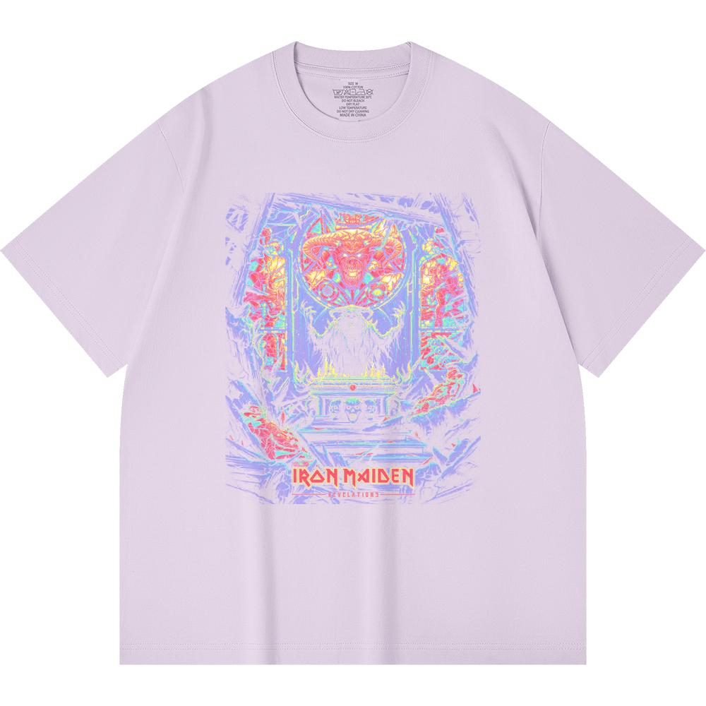 230 g/m² 100% Bavlna T-shirt Heavy Metal Rocková Kapela Tisk Populární Hudby Unisex Těžký Bavlněný T-shirt