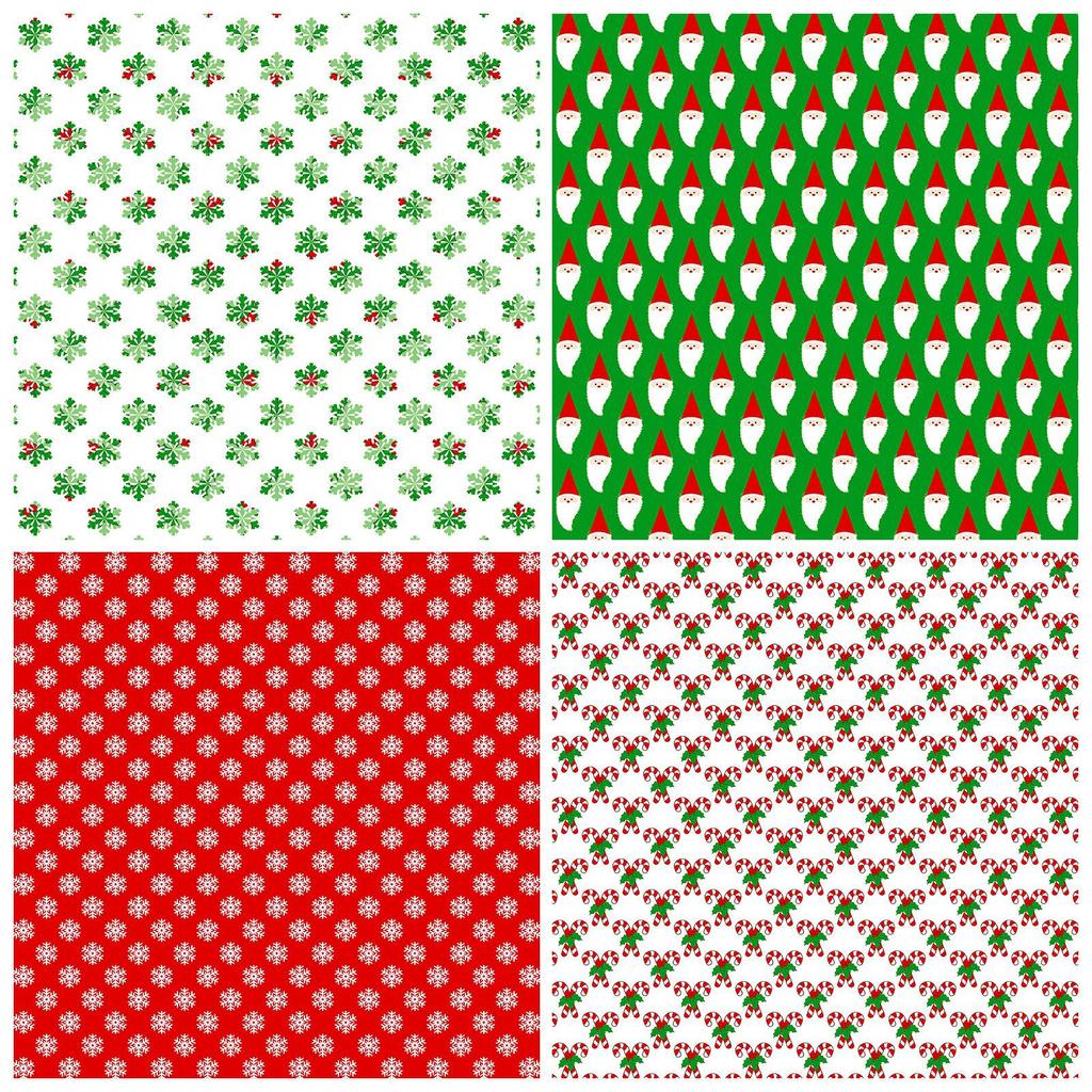 12 Sheets Christmas Scrapbook for Holiday Crafts and DIY Projects
