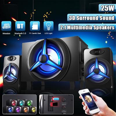 gpx 2.1 wireless bluetooth stereo speakers & subwoofer