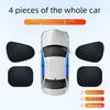 1Set Copertină Auto Autocolantă pentru Geam Lateral, Copertină de Soare pentru Mașină la Interior, Adsorbție Electrostatică, Perdea Laterală, Ecran Protector Termic pentru Mașină, Protecție Anti-Reflexie