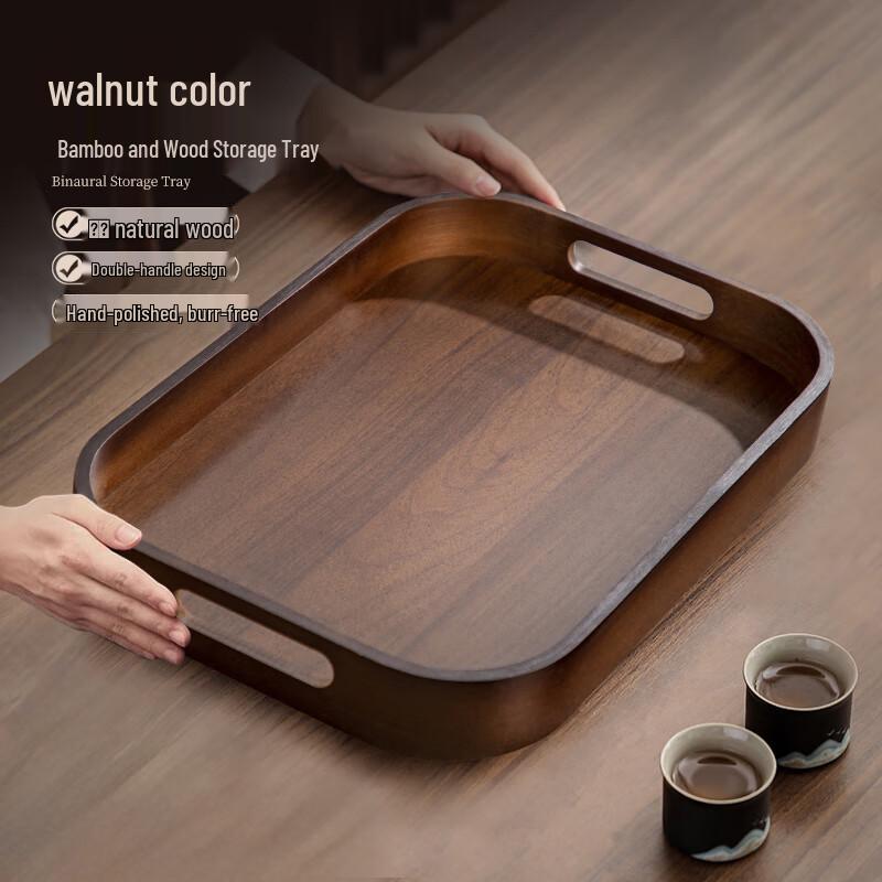 

Бамбуковый поднос ручной работы для чая и сервировки