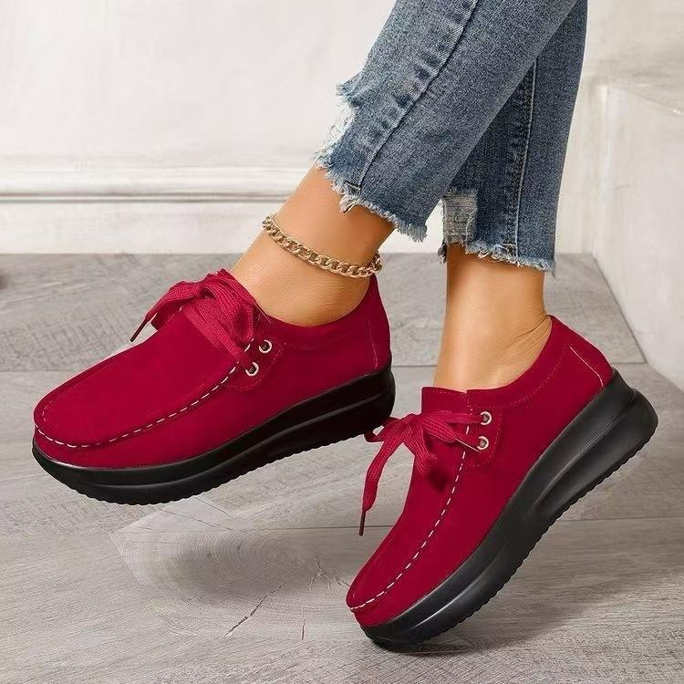 New Spring Single Shoes Women's Plus-size Platform Muffins and Casual Shoes