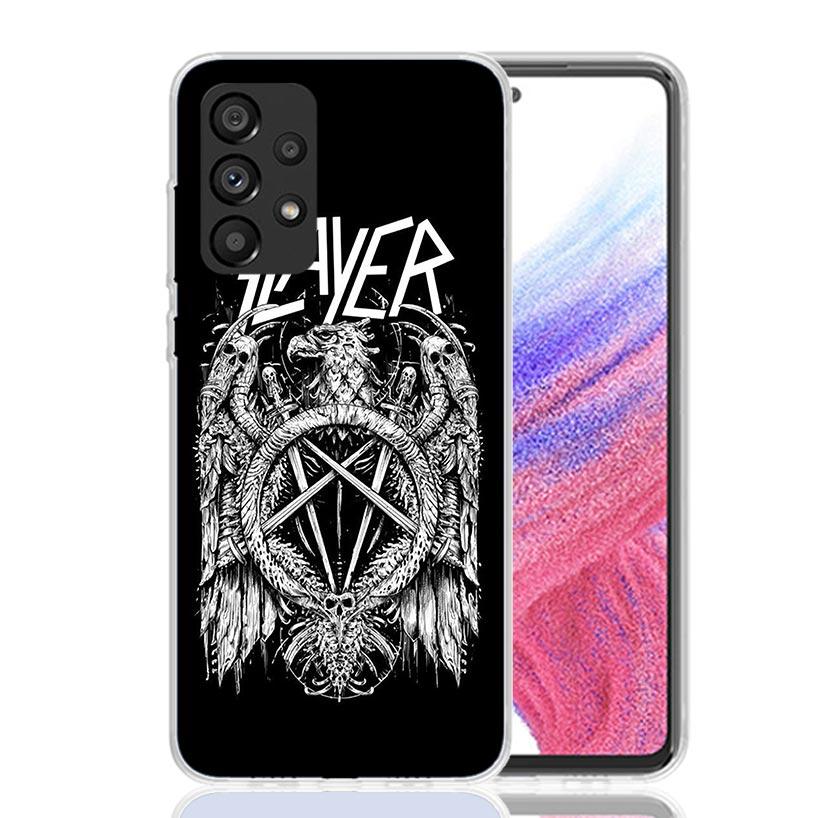 Slayer Heavy Metal Rock Band Phone Case For Samsung Galaxy A17 A16 A14 A15 A13 A57 A56 A54 A55 A53 A37 A36 A34 A35 A33 A26 A24 A