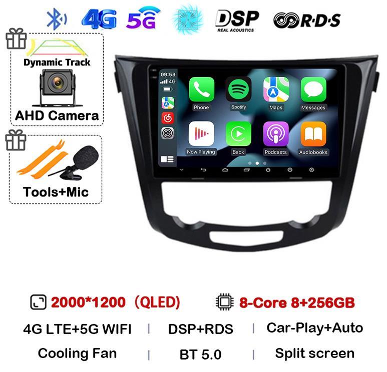 Android14 Car Radio Player For Nissan Qashqai J11 X-Trail Xtrail T32 Rogue Dualis 2013-2021 Support OEM BOSE 360 Auto Carpaly 4G