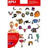 Self-adhesive Stickers Characters To Assemble X 75