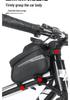 Waterproof Bicycle Top Tube Bag with Phone Touch Screen