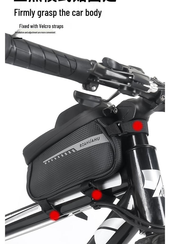 Waterproof Bicycle Top Tube Bag with Phone Touch Screen