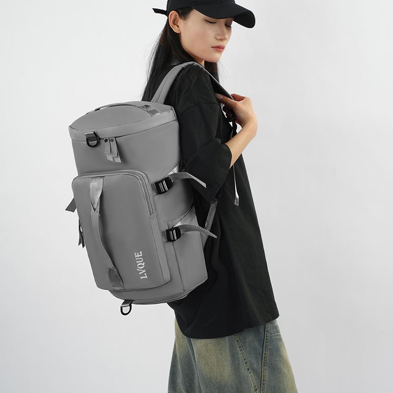 Sports Fitness Bag Women's Multi-Use Travel Bag Large Capacity Crossbody Bag Luggage Backpack