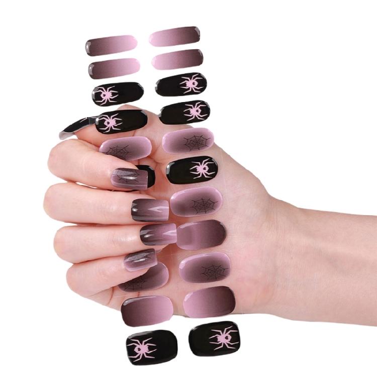 Wearable Gels Nails Stickers French Styles Nails Art Stickers Nails Polish Wraps Cured Gels Nails Strips