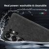 Genuine Italy Alcantara Leather Wireless Charge Phone Shell For Samsung Galaxy S26 Ultra Plus Full-pack Shockproof Protect Cover