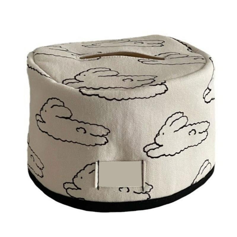 Modern Round Cotton Tissue Dispenser For Home Office Decoration Space Saving Design Quick Drying Ideal Gift Choice
