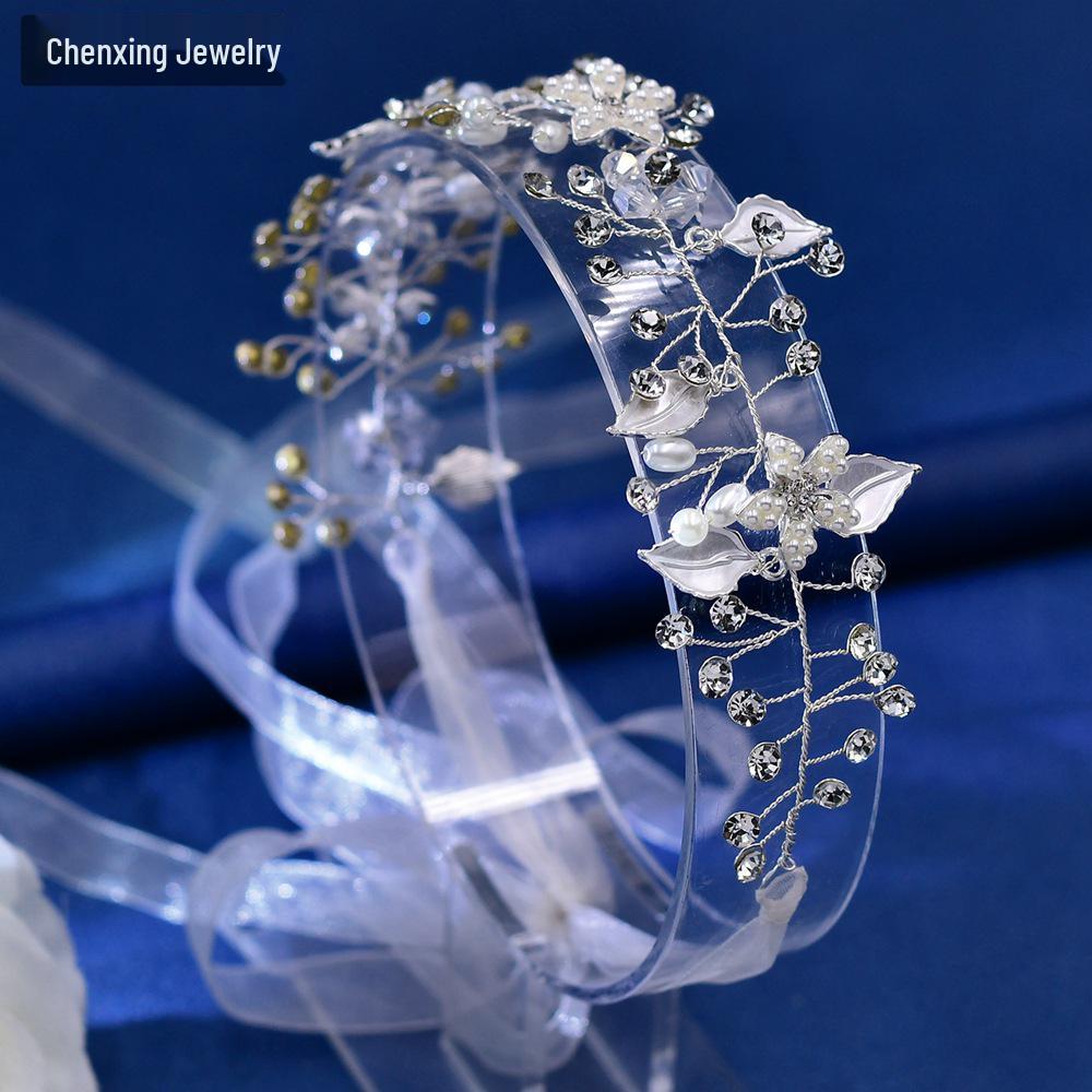 

Chenxing Элегантная свадебная повязка на голову со стразами – Винтажный европейский и корейский стиль